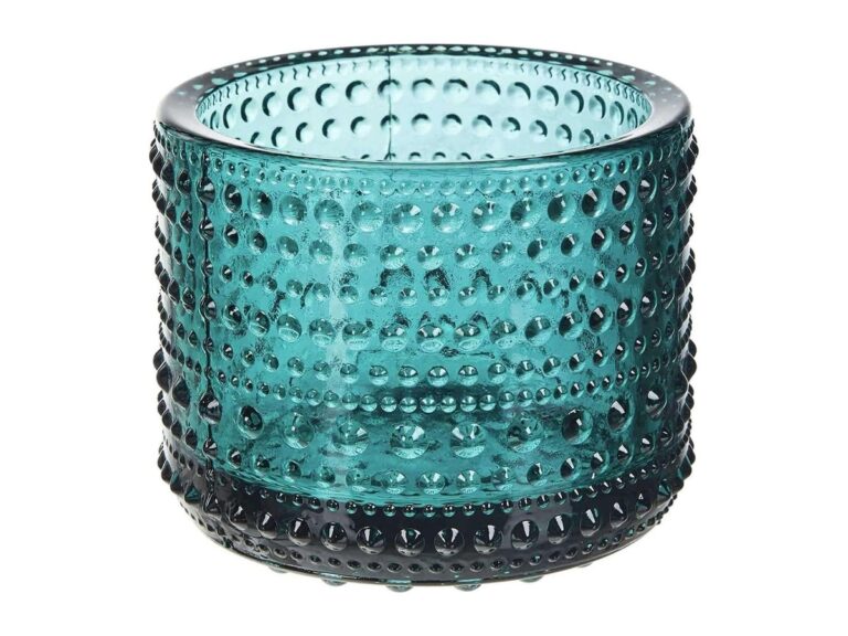 iittala イッタラ カステヘルミ キャンドルホルダー シーブルー｜朝露のきらめきを閉じ込めた、北欧ガラスの芸術
